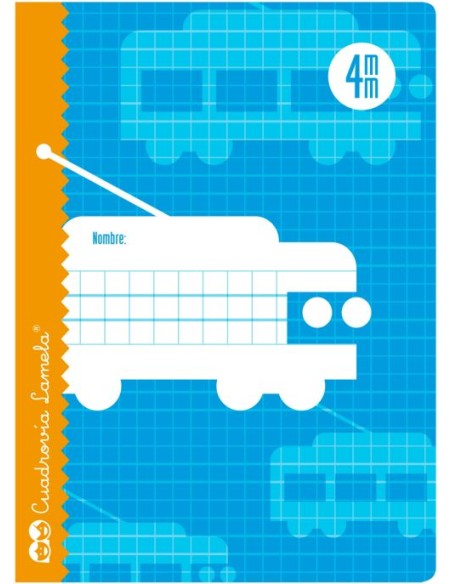 LIBRETA 4º 16H 70G CUADROVIA 4MM